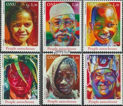 Produktbild von Briefmarken UNO - Genf 2010 Mi 735-740 (kompl.Ausg.) postfrisch Indigene Menschen