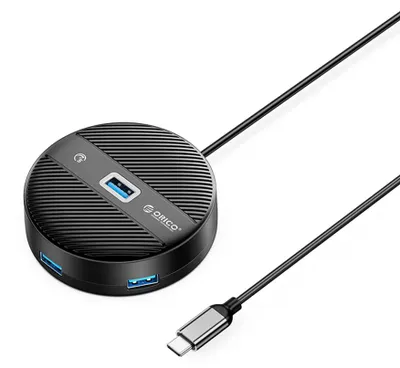 Obrázek produktu pro ORICO YS1-C2, USB rozbočovač se 4 porty (1x USB-A 3.0, 3x USB-A 2.0, kabel 0,3 m)