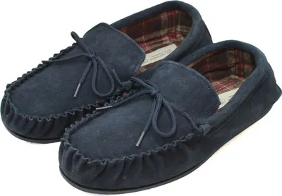 Produktbild von Eastern Counties Leather - Herren Mokassins, Wildleder EL288 (50,5 EU) (Marineblau)