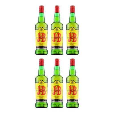 Produktbild von Justerini & Brooks J&B Rare Blended Scotch Whisky 6er Alkohol Set 0,7l – 40% Vol. Mild & Aromatisch, Speyside Whisky – Veredelter Schottischer Whiskey