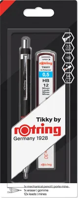 Produktbild von rOtring Tikky-Druckbleistift-Set mit Farbcodierung | 0,50 mm