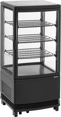 Produktbild von Mini-Kühlvitrine 75L2T schwarz