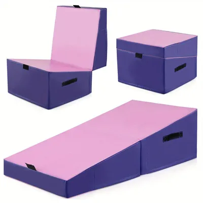 Immagine prodotto di Tappetino per ginnastica - Tappetino da yoga - Tappetino per esercizi - Tappetino fitness - Colore viola - Pieghevole, con schiuma EPE - Materiale in PVC antiscivolo