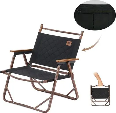 Produktbild von Famanu Campingstuhl Ultraleicht - Faltstuhl mit Armlehnen