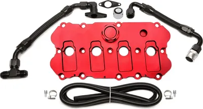 Image de Couvercle de soupape avec kit KGE Plateforme MQB EA113 ROUGE pour Audi Seat Skoda VW 2.0 TFSI