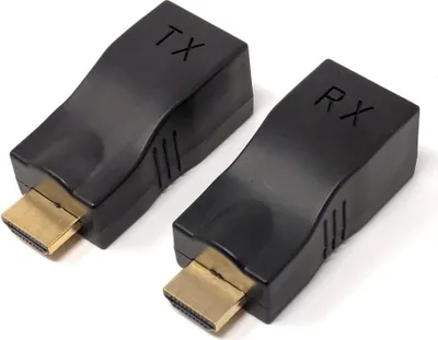 Produktbild von System-S HDMI Standard auf RJ45 CAT5E Cat6 Adapter bis zu 30m für HDTV 1080p