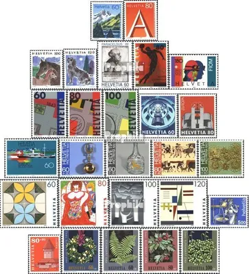 Produktbild von Briefmarken Schweiz 1993 Mi 1489-1515 (kompl.Ausg.) Jahrgang 1993 komplett gestempelt Freimarken