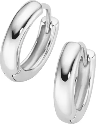 Produktbild von Creolen Giorgio Martello Milano glänzend, Silber 925 Silber 1 cm