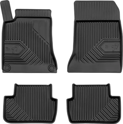 Image de Tapis de Sol de Voiture pour Mercedes-Benz Classe A W176 2012-2018 TPE Noir 4Pcs