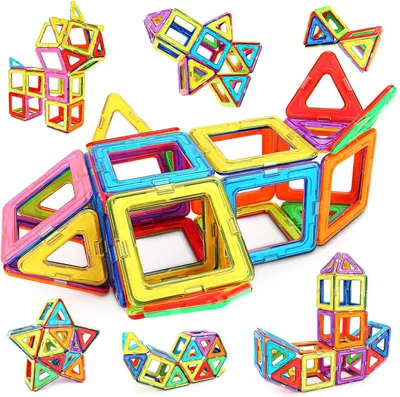 Imagen del producto de Juego de construcción magnético con 48 piezas – Juguete educativo