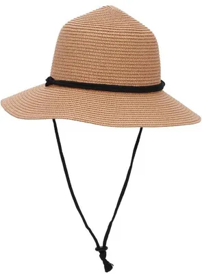 Produktbild von Ibenzoa® Strohhut Damen – falt- & rollbar, aus hochwertigem Stroh, verstellbar 56–58 cm, Krempe 8,5 cm, Windband & Kinnriemen, Reise- und Strandhut