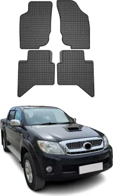 Produktbild von 2005-2015 Toyota Hilux Fußmatten Gummi Schwarz 4 tlg