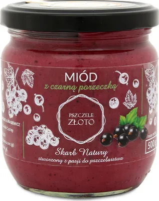 Produktbild von IMKERSHOP Schwarze Johannisbeeren mit Honig 0,5kg Honig Imkerei Bienenhaltung