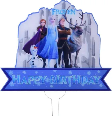 Immagine prodotto di Topper akrylowy Buon compleanno Frozen