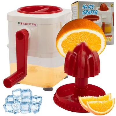 Eiszerkleinerer mit Zitruspresse, 2-in-1, Edelstahlklingen, 0,7 kg