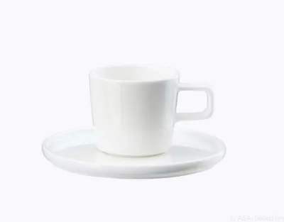 Produktbild von ASA Selection Kaffeetasse mit Unterteller oco Ø 14 cm – 2er Vorteilset