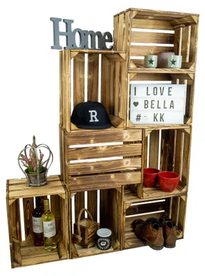 Produktbild von 8er set Obstkiste Bella Neu & geflammt