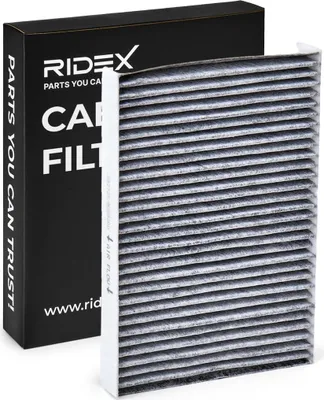 Produktbild von RIDEX 424I0345 Innenraumfilter Pollenfilter für HYUNDAI i30 (FD) Aktivkohle
