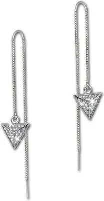 Produktbild von SilberDream Damen Ohrringe Dreieck Zirkonia weiß Ohrhänger 925 Silber D2GSO441W