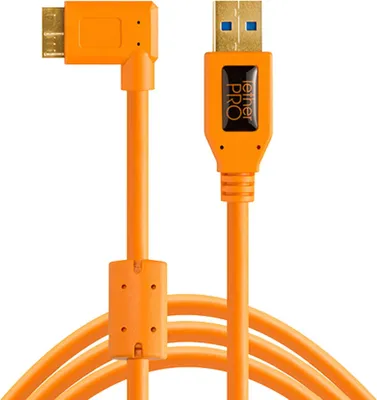 Obrázok produktu pre Tether Tools CU61RT15-ORG, 4,6 m, USB A, Micro-USB B, USB 3.2 Gen 1 (3.1 Gen 1), 5 Gbit/s, Oranžová
