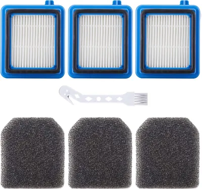 Produktbild von 7 Stück Filter Zubehörset für AEG ASKW1 / QX8-2 / QX7 / QX6 Staubsauger Ersatzteile Beinhaltet 3 Vormotorfilter 3 Hygienefilter 1 Reinigungsbürste