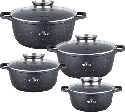 Immagine prodotto di Set Di 4 Vasi In Marmo 16 / 20 / 22 / 26 Cm Zilner Zl-7320