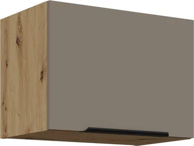 Produktbild von LUNARA Dunstabzugshaubenschrank – Breite 50 cm, Dunkelbeige/Eiche Artisan
