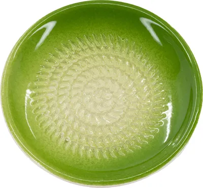 Produktbild von Kaladia Reibeteller Keramik Unifarben Grün - Durchmesser ca. 12cm - 802