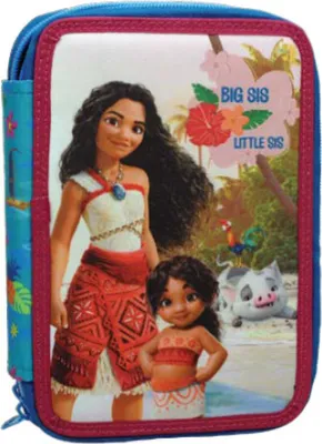 Produktbild von Disney Vaiana Big Sis gefülltes zweistöckiges Federmäppchen