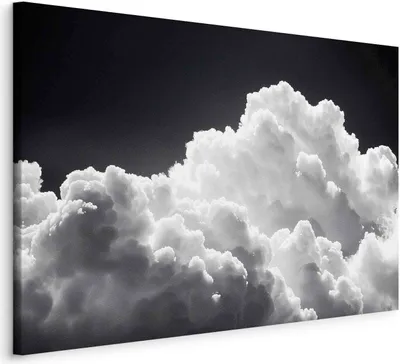 Produktbild von Italienischer Leinwand Leinwandbild - Discover the Endless Play of Sunlight – Clouds and Shadows in the Sky 30x20 cm Muster b-H-10042-b-a