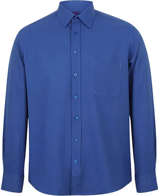 Produktbild von Henbury , Men´s Wicking Long Sleeve Shirt , Royal , 4XL