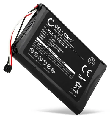 Immagine prodotto di CELLONIC 1x Batteria per Navigatore GPS Compatibile con Garmin Edge 800, Edge 810, Edge Touring, KE37BE49D0DX3 – (1000mAh, 3.7V)