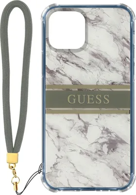 Produktbild von Guess iPhone 13 Pro Max Back cover case - Marble strap - Grey