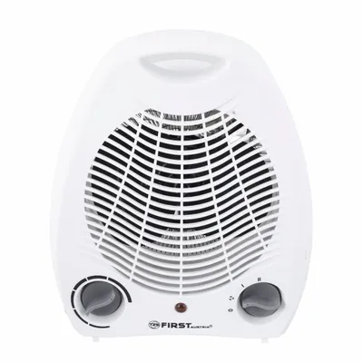 Produktbild von TZS First Austria Heizlüfter, 2 Heizleistungsstufe, 1000W-2000W, Lüfterfunktion, Überhitzungsschutz, Tragegriff, Weiß/Grau