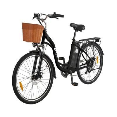 Obrázok produktu pre Elektrický bicykel DYU C6 - Batéria 36V12.5Ah Dojazd 40KM Kotúčové Brzdy - Čierna