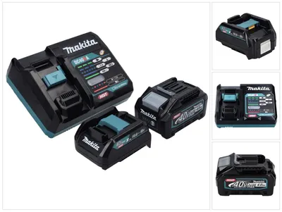 Produktbild von Makita Power Source Kit 40 V max. mit 1x BL 4040 Akku 4,0 Ah XGT + DC 40 RA Schnell Ladegerät XGT LXT + ADP10 Ladeadapter