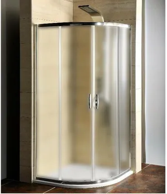 Produktbild von Gelco Duschabtrennung Viertelkreis 900x900x1900mm, BRICK glas