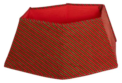 Produktbild von Rot-grün gestreifter Tannenbaumständer, Durchmesser 70 cm