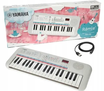 Zdjęcie produktu dla Yamaha Remie, Syntezator cyfrowy, 1,4 W, Cyfrowy, Biały, 1 linii, Bateria, USB