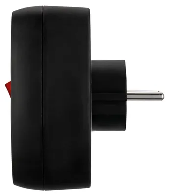 Produktbild von REV Steckdosenadapter 3-fach mit Schalter, erhöhtem Berührungsschutz, schwarz