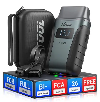 Produktbild von A30M OBD2-Scanner KIT - Motordiagnosegerät - Bluetooth - OBD-II - Bidirektionales CAN FD - FCA 26+ Resets - Lebenslange e Updates