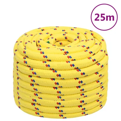 Image de Corde de bateau Jaune 20 mm 25 m Polypropylène