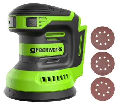 Zdjęcie produktu dla Szlifierka oscylacyjna Greenworks 24V z akumulatorem litowo-jonowym