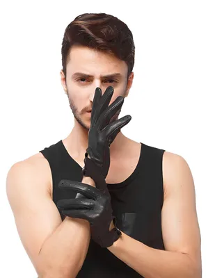 Produktbild von Vollfinger Motorradhandschuhe aus Hirschleder mit Touchscreen