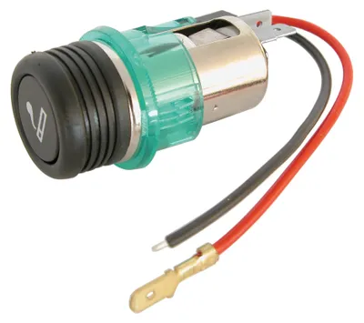 Image de Prise allume-cigare Carpoint avec éclairage, 12V, noire