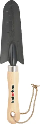 Produktbild von KOTARBAU® Mini-Gartenspaten mit Skala zum Umpflanzen aus Stahl Robust