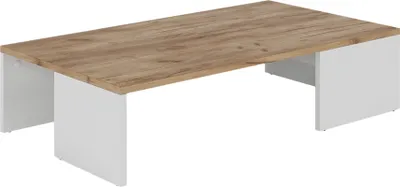 Produktbild von Couchtisch Vicco Hardi Weiß/Goldkraft Eiche 90 x 21.4 cm, Model 55426