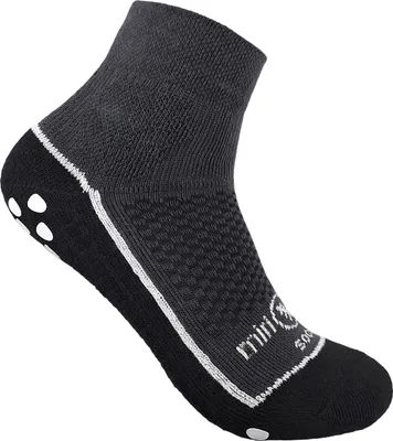 Produktbild von Miriquidi Grip Socke anthrazit weiß, kurz, 35/38