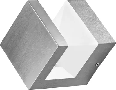 Obrázek produktu pro LEDVANCE LED nástěnné a stropní svítidlo, designové světlo v pyramidové optice pro venkovní použití, teplá bílá (3000K), nerezová ocel, 8W, ENDURA STYLE PYRAMID WALL