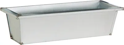 Produktbild von Dehner Pflanzgefäß, Blumenkasten, ca. 50 x 17 x 13 cm, Metall, silber